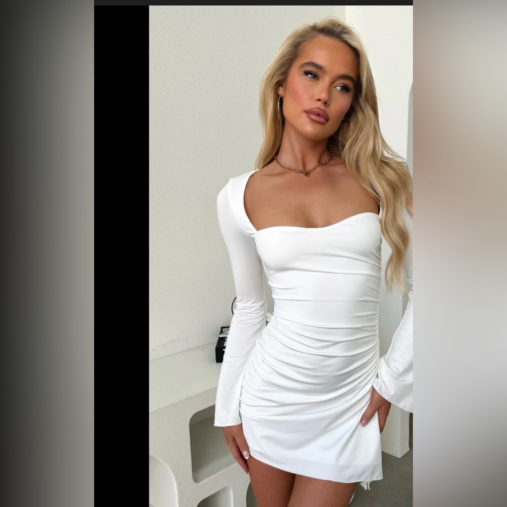 Thats So Fetch White Bodycon Dress US Size 4 Small